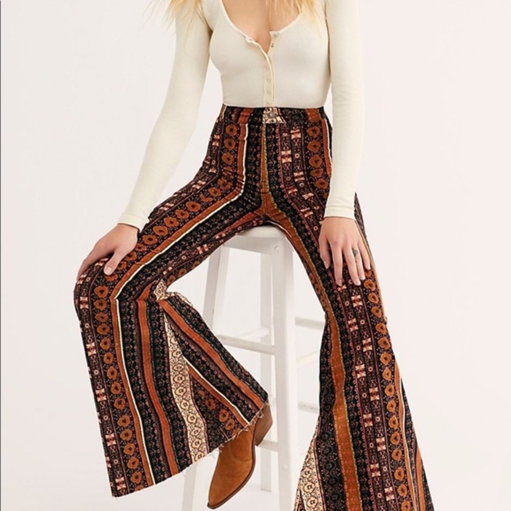 NWT Free People Just Float On Cord Flares